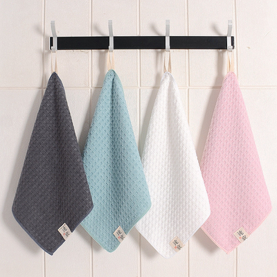 Soft Waffle 16*16'' Microfiber Cloth Towel Custom Logo Wash