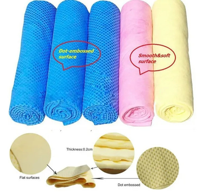 Pva Chamois Shammy Custom Microfiber Cleaning Cloth Car Wash 1pc / Opp Bag