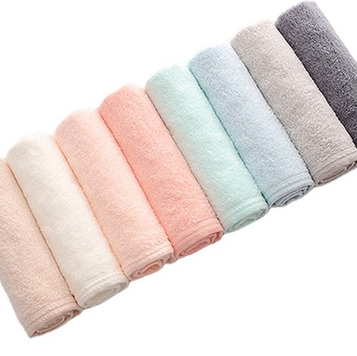 Hypoallergenic Organic Microfiber Cotton Bath Towels yellow green solid Color